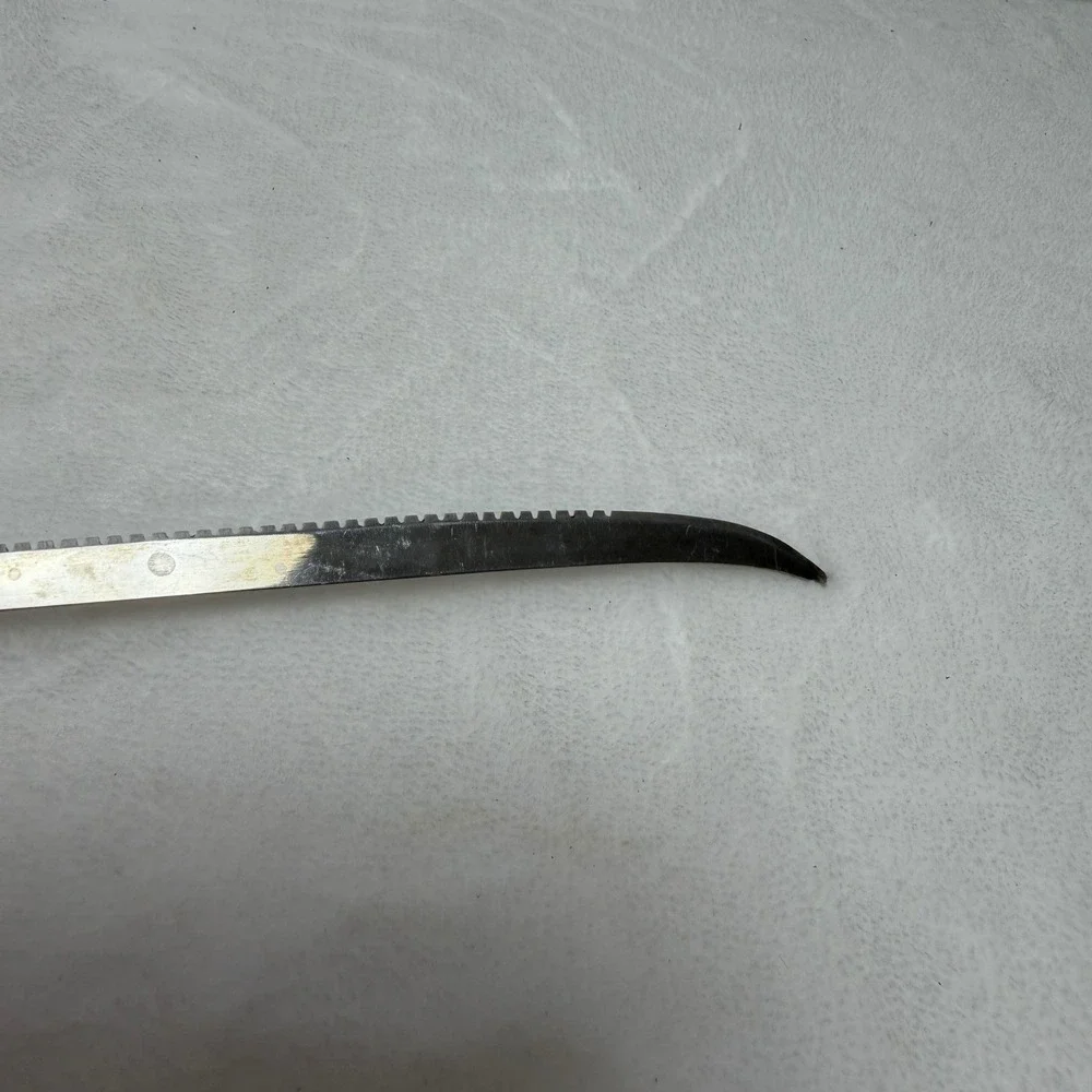 VTG Bakelite Stainless Steel Serrated Utility Knife Curved Blade Slicing Tool